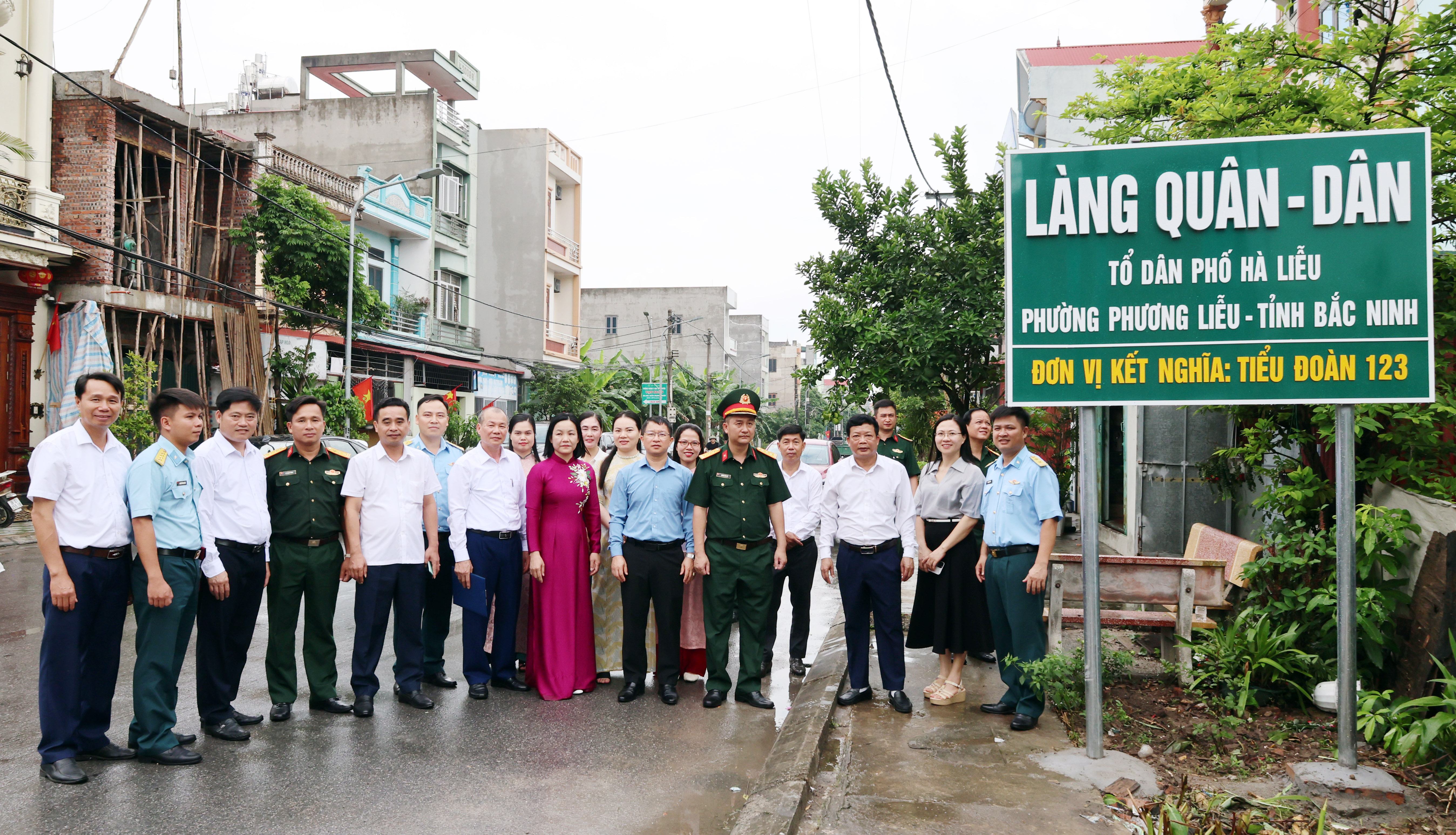 Phường Phương Liễu ra mắt mô hình “Làng Quân - Dân” tại Tổ dân phố Hà Liễu